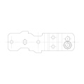 Door Hinges - 2250334154 Hinge bottom complete [Electrolux Aeg]